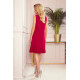 Миди рокля в червен цвят 308-2