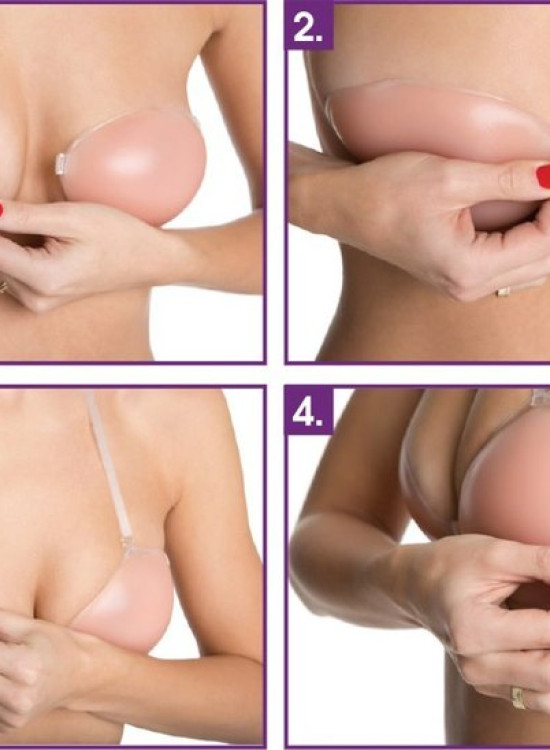 Сутиен със залепващи силиконови чашки