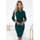 Елегантна рокля в зелен цвят 237-5