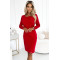 Ежедневна къса рокля в червено 209-12