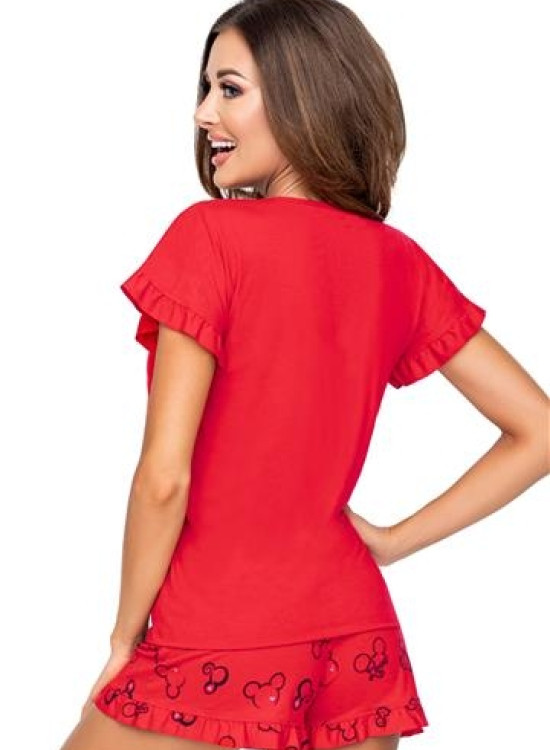 Червена дамска пижама Mika-Пижами-LadyStyle.bg Червена дамска пижама Mika-Пижами-LadyStyle.bg