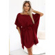 Широка рокля в бордо 287-34