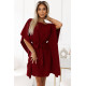 Широка рокля в бордо 287-34