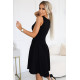 Елегантна асиметрична рокля в черен цвят 575-1