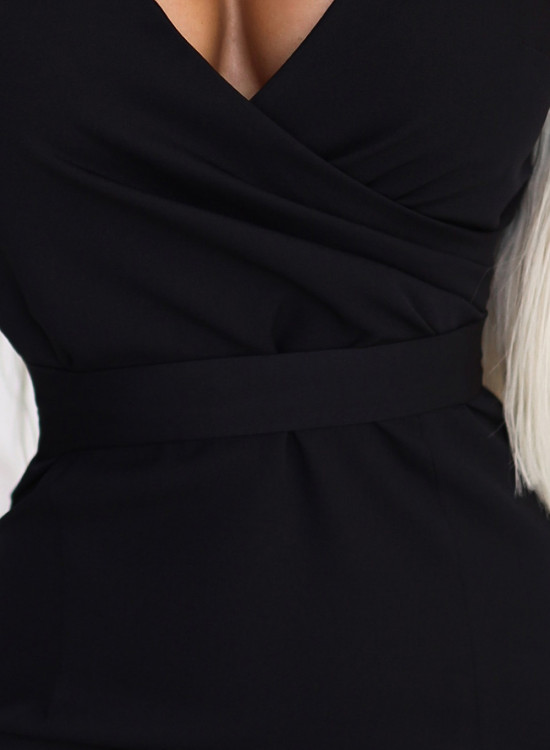 Елегантна рокля в черен цвят 479-9