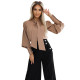 Елегантна блуза с панделка в бежово 578-1