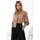 Елегантна блуза с панделка в бежово 578-1