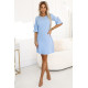Ежедневна рокля в светлосин цвят 217-11