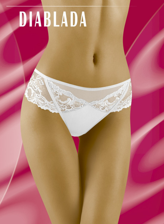 Красиви прашки с дантела в бяло DIABLADA