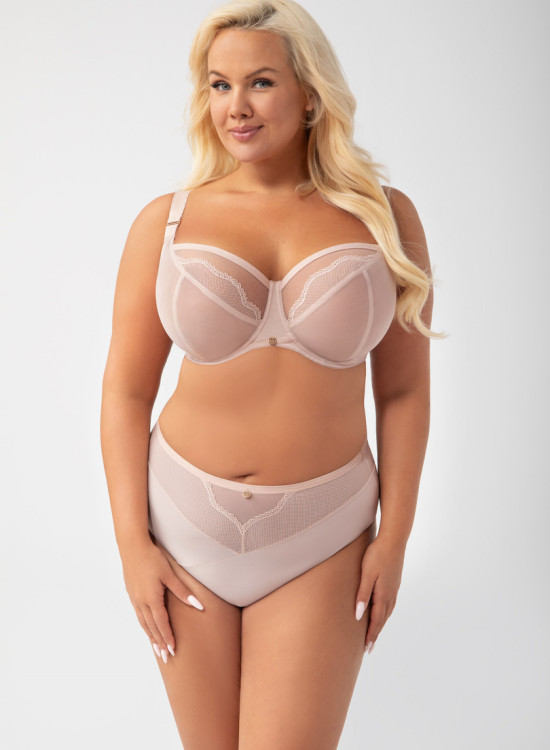 Сутиен с мека чашка в бежов цвят IDA K900