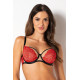 Сутиен с меки чашки в червено JULIA 19229
