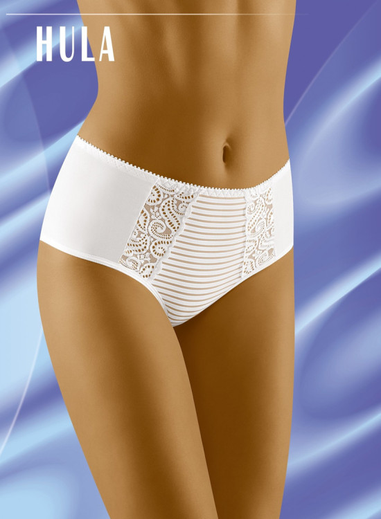 Бикини с висока талия в бяло Hula