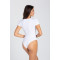 Body T-shirt дамско боди с къс ръкав, бял