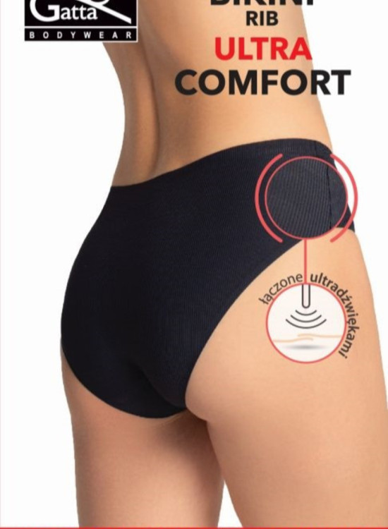 RIB ULTRA COMFORT - дамски бикини в черно