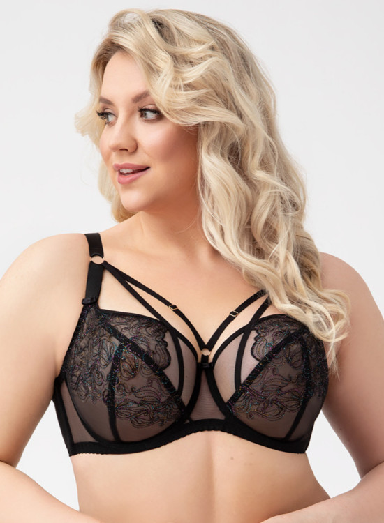 Макси сутиен с меки чашки в черен цвят K746 MOLLY 