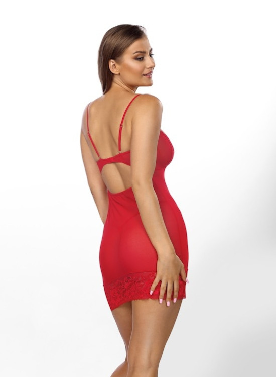 Червена нощница Vanessa-Спално облекло-LadyStyle.bg Червена нощница Vanessa-Нощници-LadyStyle.bg