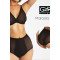 Дамски бикини с висока талия с оформящ ефект, черни