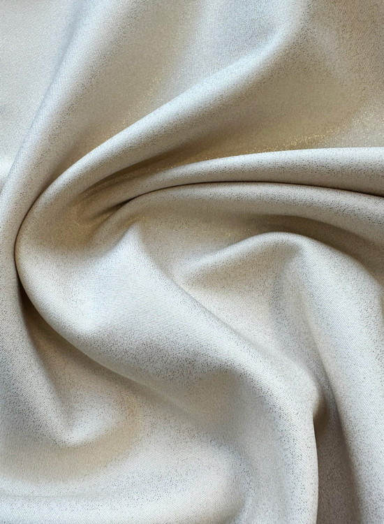 Ежедневна рокля с брокат в бежов цвят 217-10