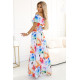 Елегантна рокля с флорални мотиви 194-5