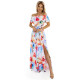 Елегантна рокля с флорални мотиви 194-5