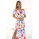 Елегантна рокля с флорални мотиви 194-5