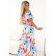 Елегантна рокля с флорални мотиви 194-5