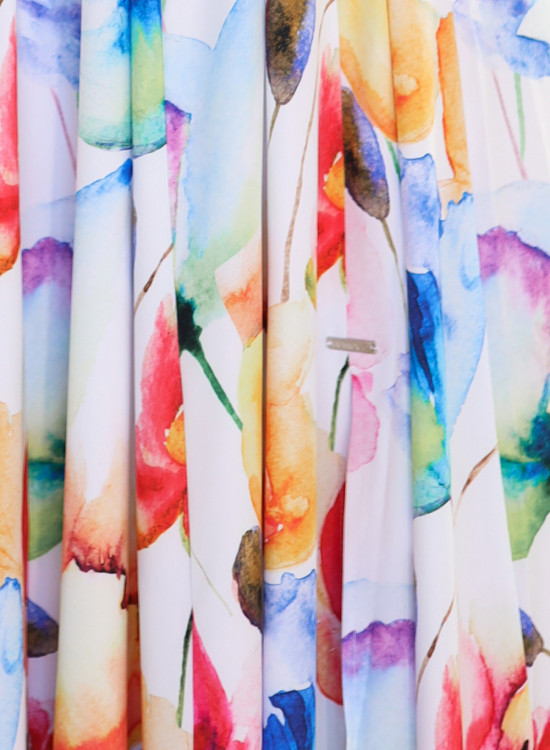 Елегантна рокля с флорални мотиви 194-5