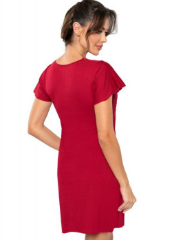 Luiza нощница с дантела в цвят бордо