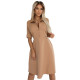 SANDY 286-8 Елегантна рокля в цвят мока