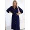 531-6 Рокля тип риза в тъмносиньо
