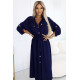 531-6 Рокля тип риза в тъмносиньо
