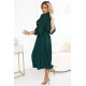 531-7 Рокля тип риза в зелено
