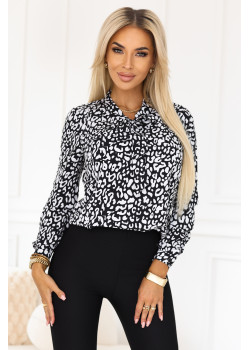 140-28 Елегантна блуза с дълъг ръкав
