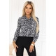 140-28 Елегантна блуза с дълъг ръкав