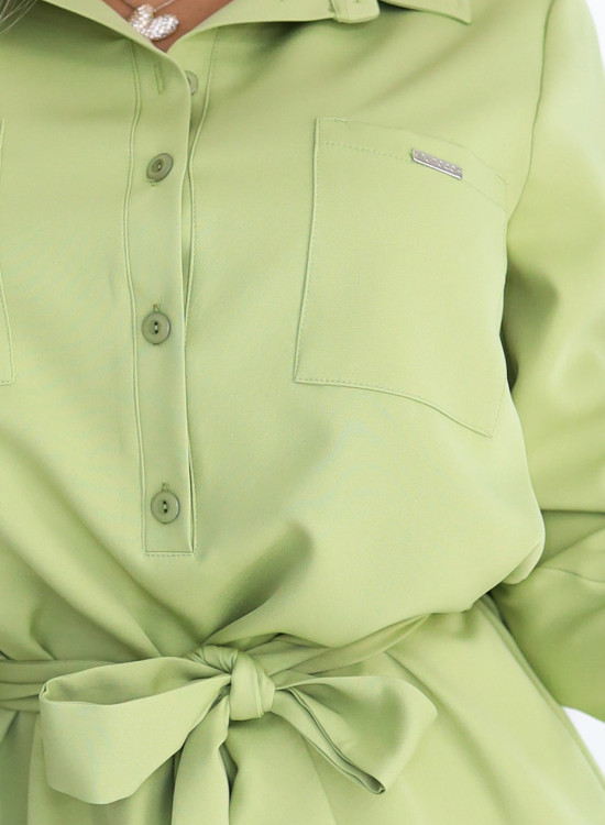 CAMILLE 284-3 Елегантна рокля в светлозелено