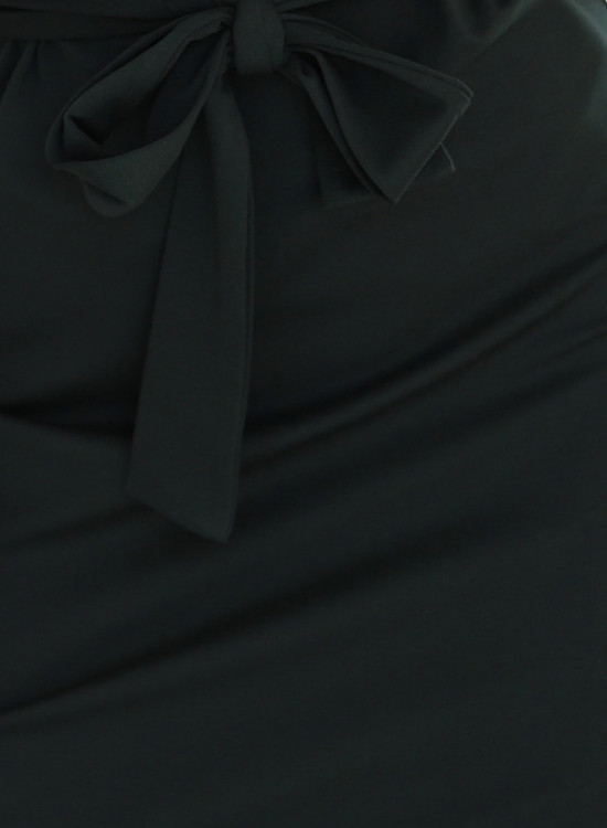 240-7 Асиметрична рокля в цвят каки