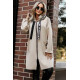 632-1 Стилно палто в бежов цвят