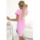 479-10 Елегантна рокля в розов цвят