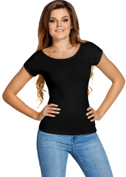 Дамски топ Bluzka-Kiti-Czarna-Czarny