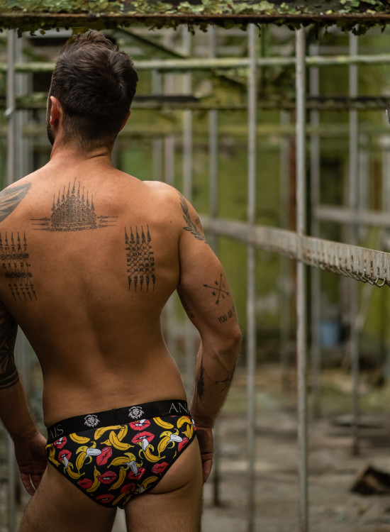 Мъжки Слипове Slipy-Banana-Czarno-ty