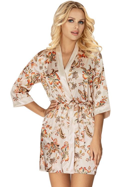 Секси халат Szlafrok-Paris-Light-Beige-Jasny-Be