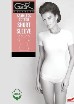 Нощница Koszula-Short-Slevee-Cotton-White