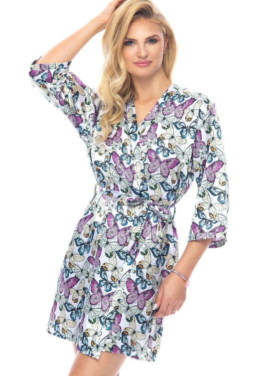 Луксозен секси халат Szlafrok-Dilara-Butterflies-Butterflies
