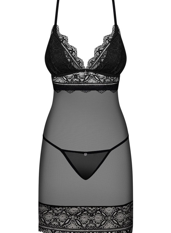 Черна секси нощница Renelia-Нощници-LadyStyle.bg Черна секси нощница Renelia-Нощници-LadyStyle.bg
