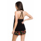 Дамска пижама в черен цвят FLOWER 11078-Пижами-LadyStyle.bg Дамска пижама в черен цвят FLOWER 11078-Пижами-LadyStyle.bg