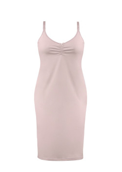 Нощница за бременни и кърмачки в розов цвят EASY DRESS