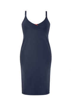 Нощница за бременни и кърмачки в тъмносин цвят EASY DRESS