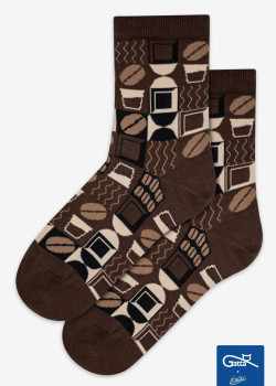 Къси чорапи Skarpetki-Wedel-Socks-03-Dark-Choco