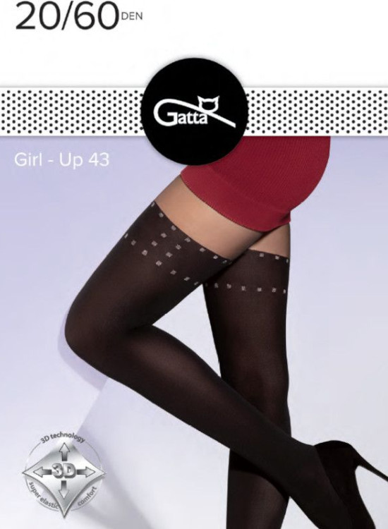 Чорапогащник Rajstopy-Girl-Up-43-2060-DEN-Nero-Silver