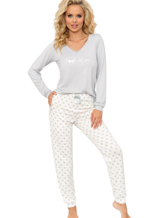 Дамска пижама Piama-Maya-Long-Ecru-Ecru